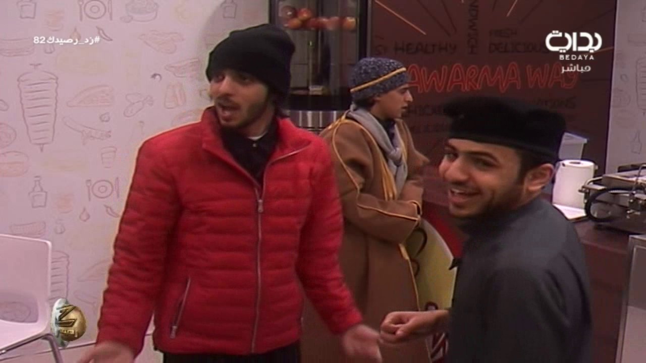 عبدالرحمن آل زايد وفارس البشيري وعبدالمجيد الفوزان في شاورما واي | #زد_رصيدك82