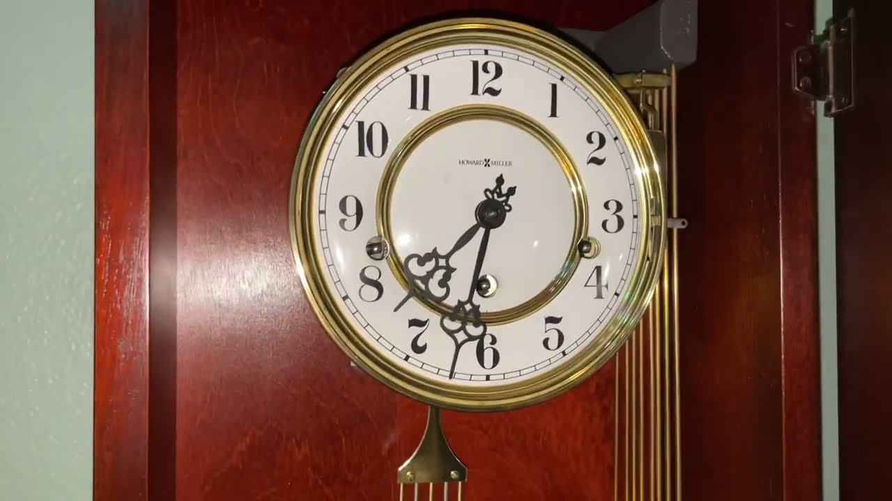 Howard Miller Jenison chime Almost out of winding power￼ vs Fully￼ wound￼