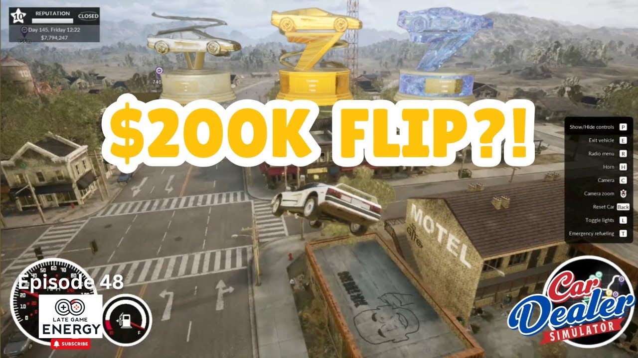 $200K New Car Flip + Diamond Trophy | Car Dealer Simulator #48