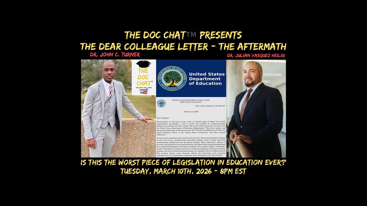 The Doc Chat S5Ep2 - The Dept of Ed Dear Colleague Letter - The Aftermath