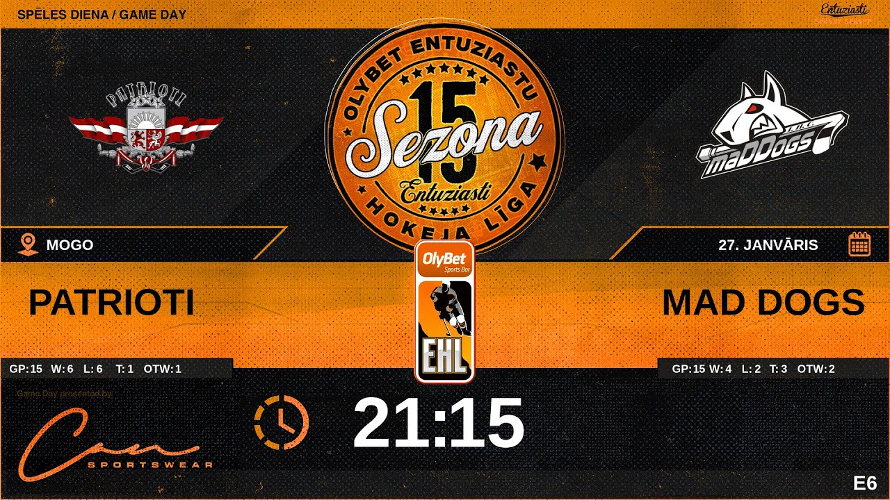🎧🎤2026 01 27 | PATRIOTI (PTR) - MAD DOGS (MDG) | E6