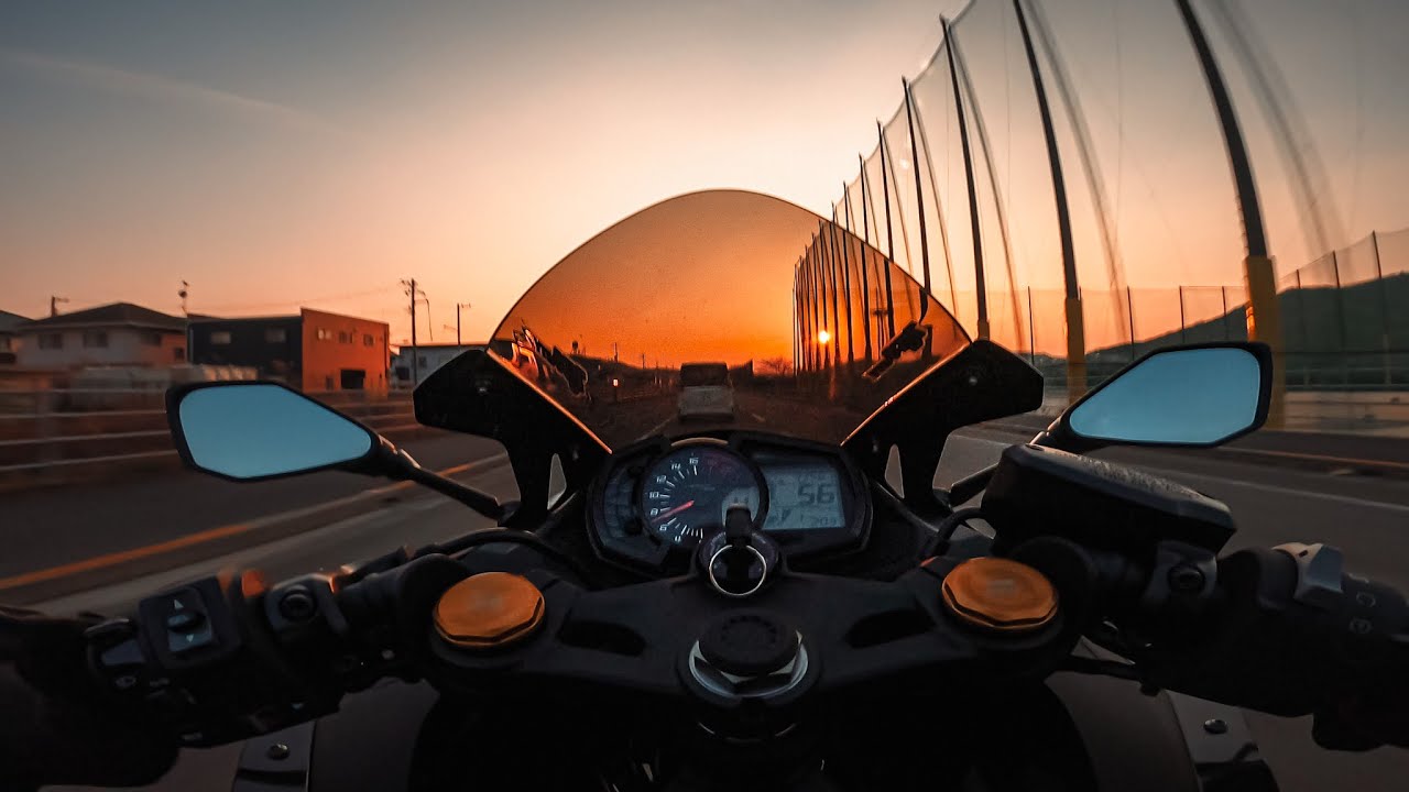 【ZX25R】Kawasaki 250cc4気筒の音をじっくり楽しむ / Kawasaki ZX-25R YOSHIMURA HeptaForce Sunset Ride