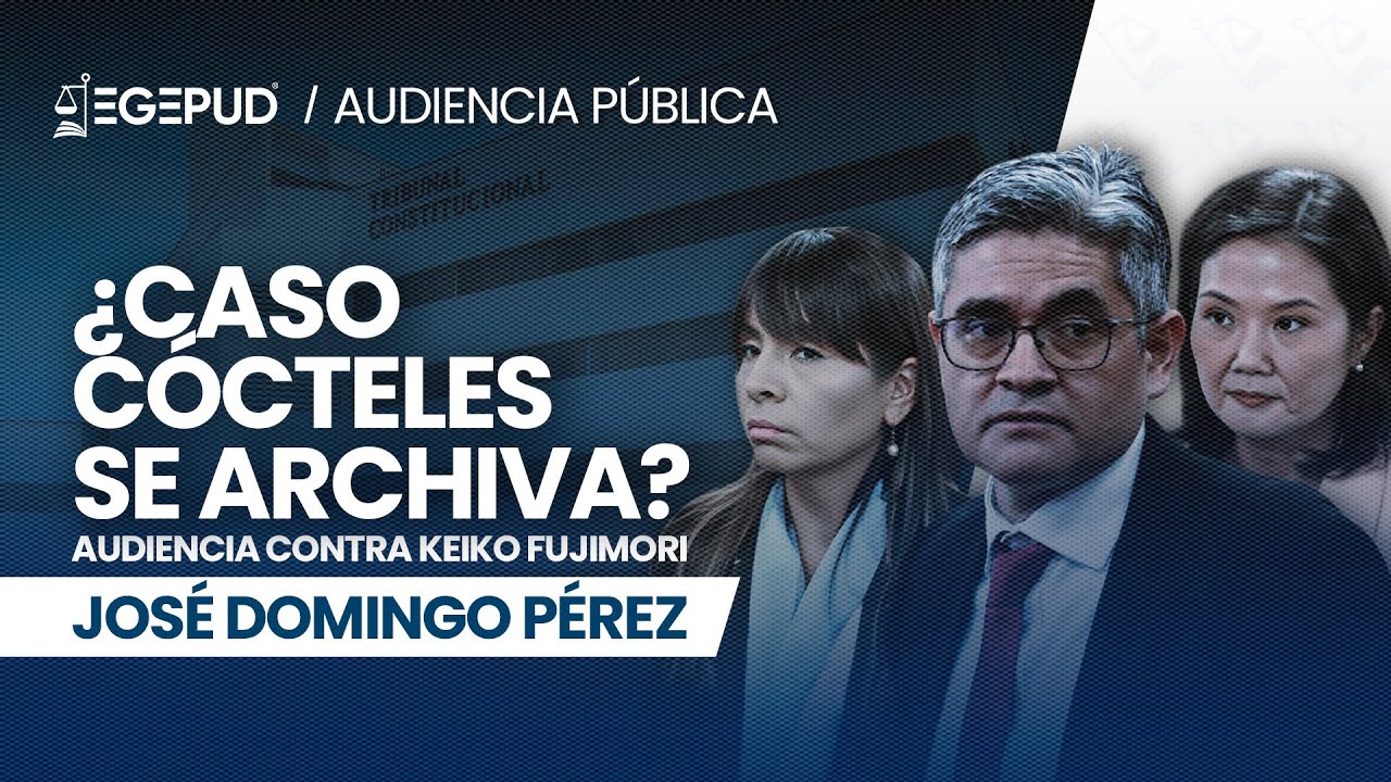Tc: Fiscal Domingo Pérez enfrenta a defensas del caso Cócteles