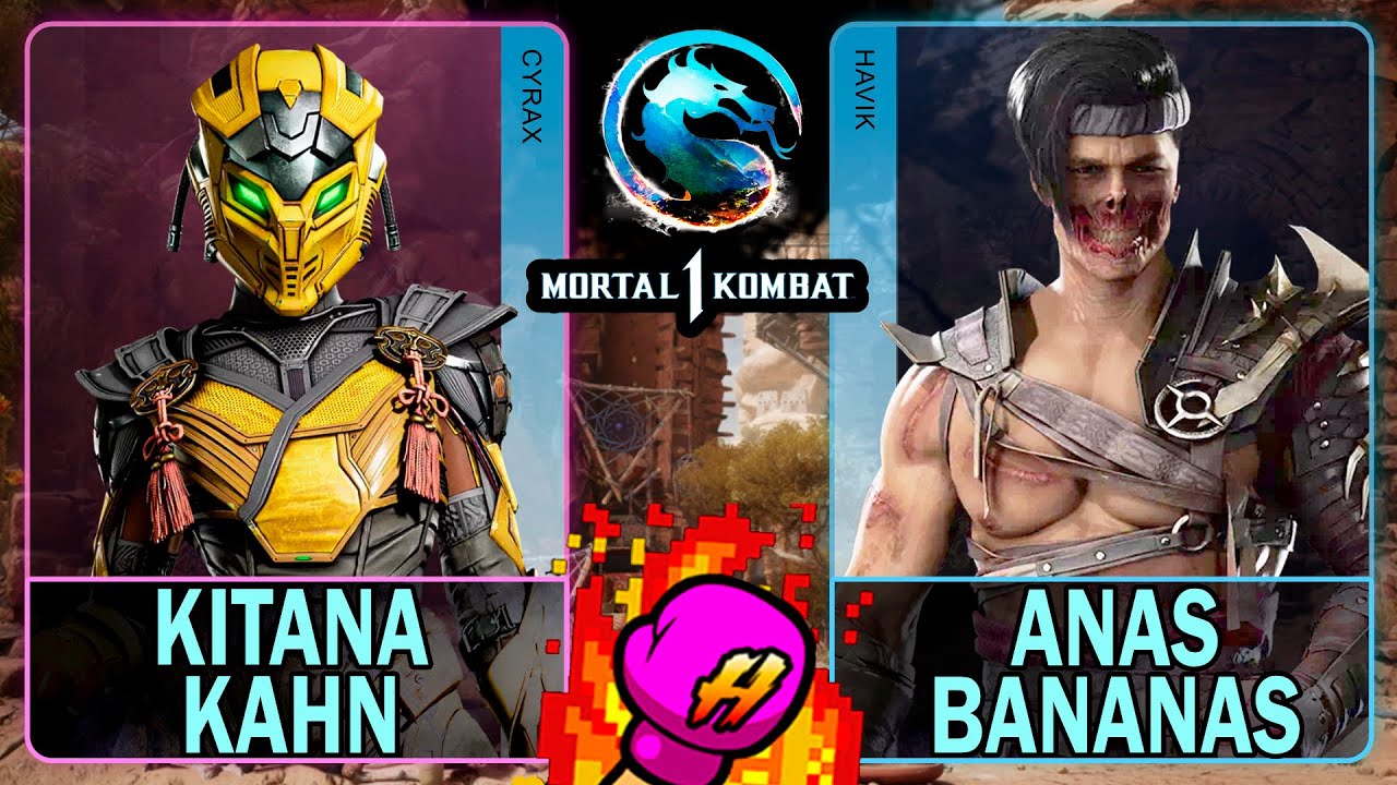MK1 Kitana Kahn (CYRAX) VS Anas Bananas (HAVIK)🥊Mortal Kombat 1🥊4K 60ᶠᵖˢ