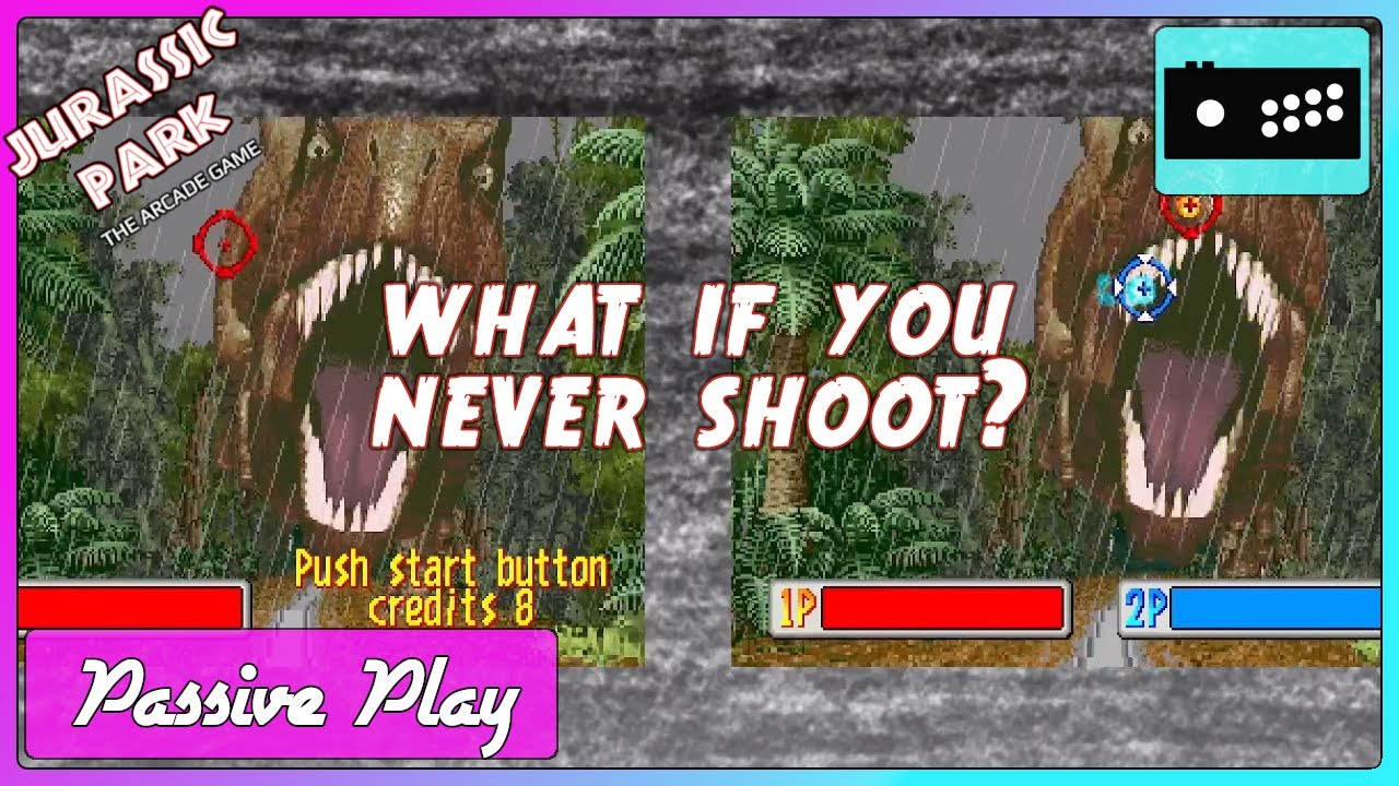 Jurassic Park Arcade Game 1994 Passive Playthrough (No Commentary)