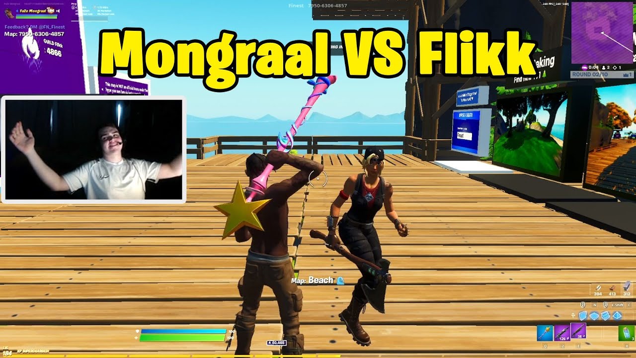 Mongraal VS Flikk 1v1 Realistic PvP