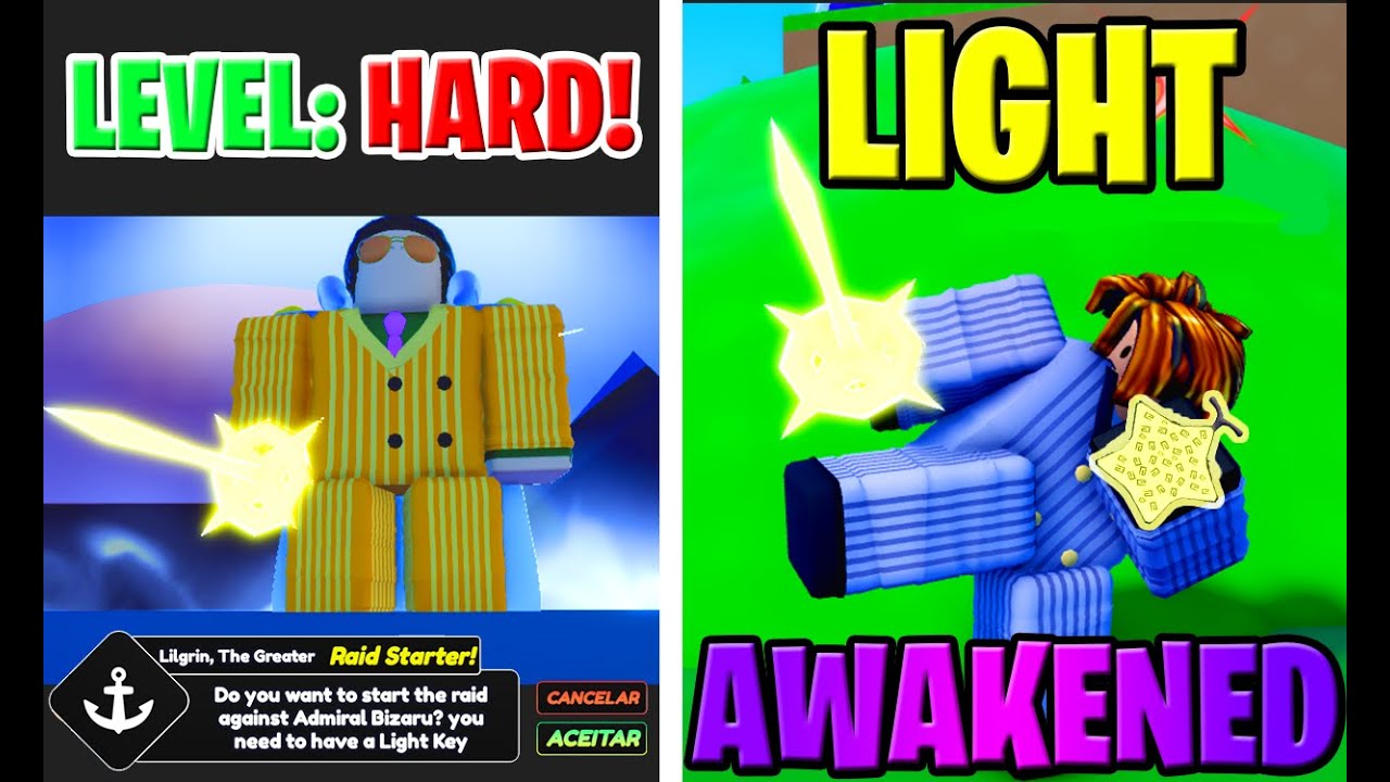 CONSEGUI VENCER A RAID SOLO E DESPERTAR A LIGHT NO ONE FRUIT SIMULATOR - ROBLOX