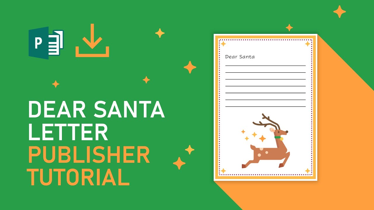 Tutorial: Colourful 'Dear Santa' Template in Publisher [FREE DOWNLOAD]
