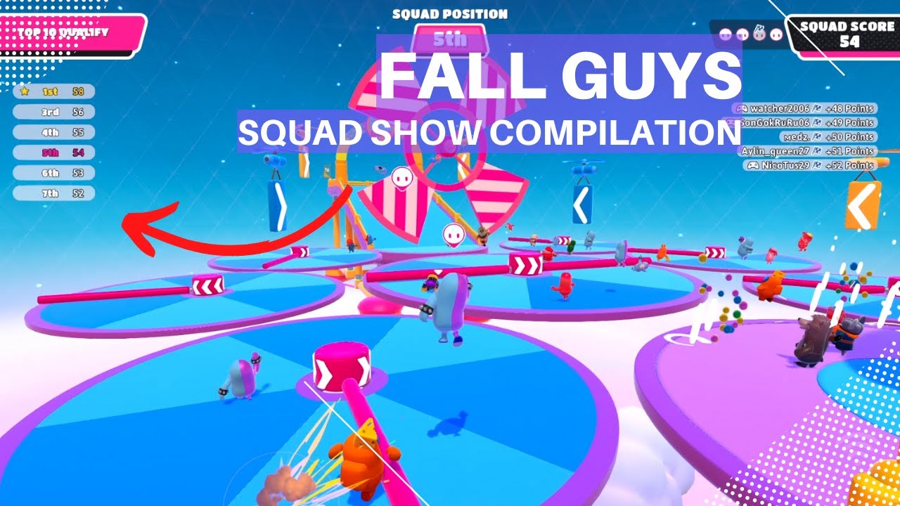 Fall Guys - Squad show compilation (part 1)