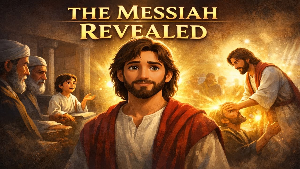 Jesus the Messiah: His Early Years and First Miracles (Pixar style).