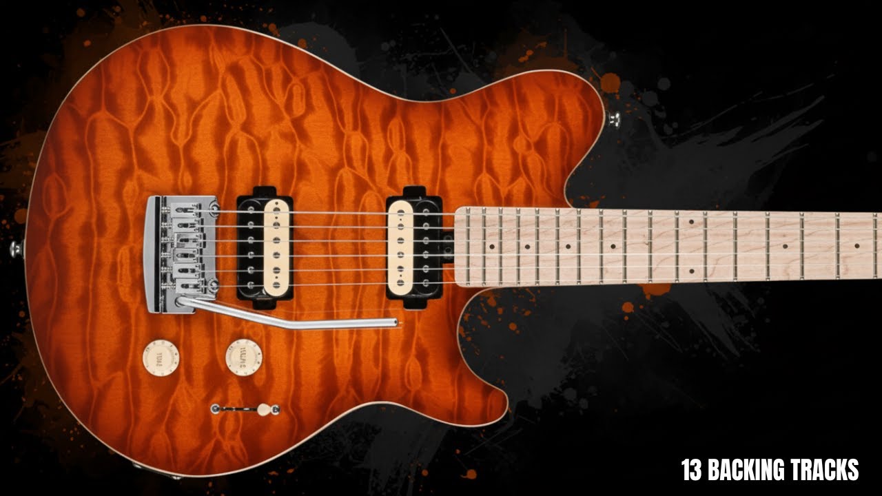 DRAMATIC ROCK BALLAD GUITAR BACKING TRACK JAM IN D MINOR