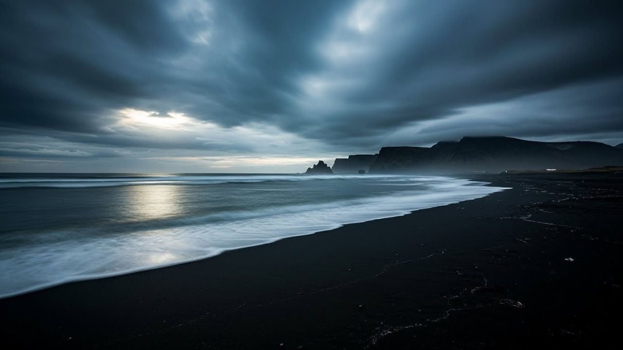 Quiet Night Ocean Ambience | Sleep Therapy to Reduce Anxiety and Overthinking with Deep Ocean Calm