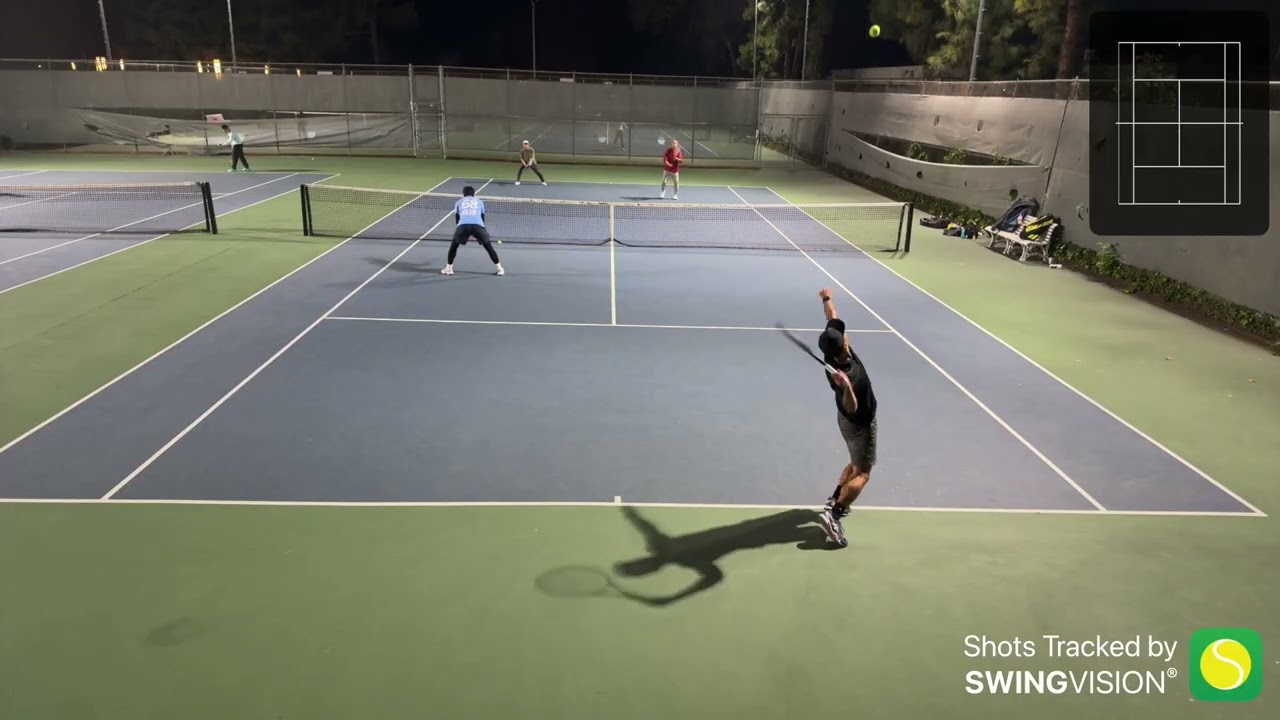 Friday doubles Wenxin/Tao vs Robert/Nan