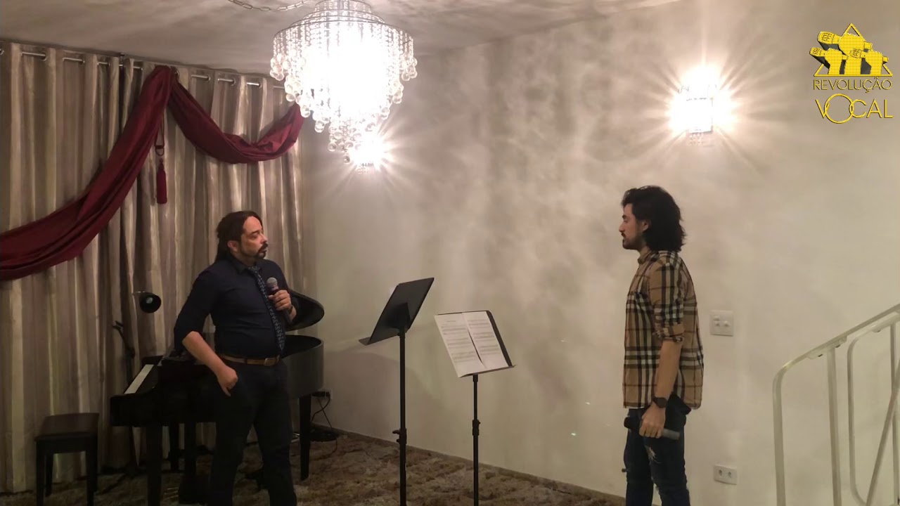 Mais uma aula com o Maestro Marconi (ele cantou comigo)