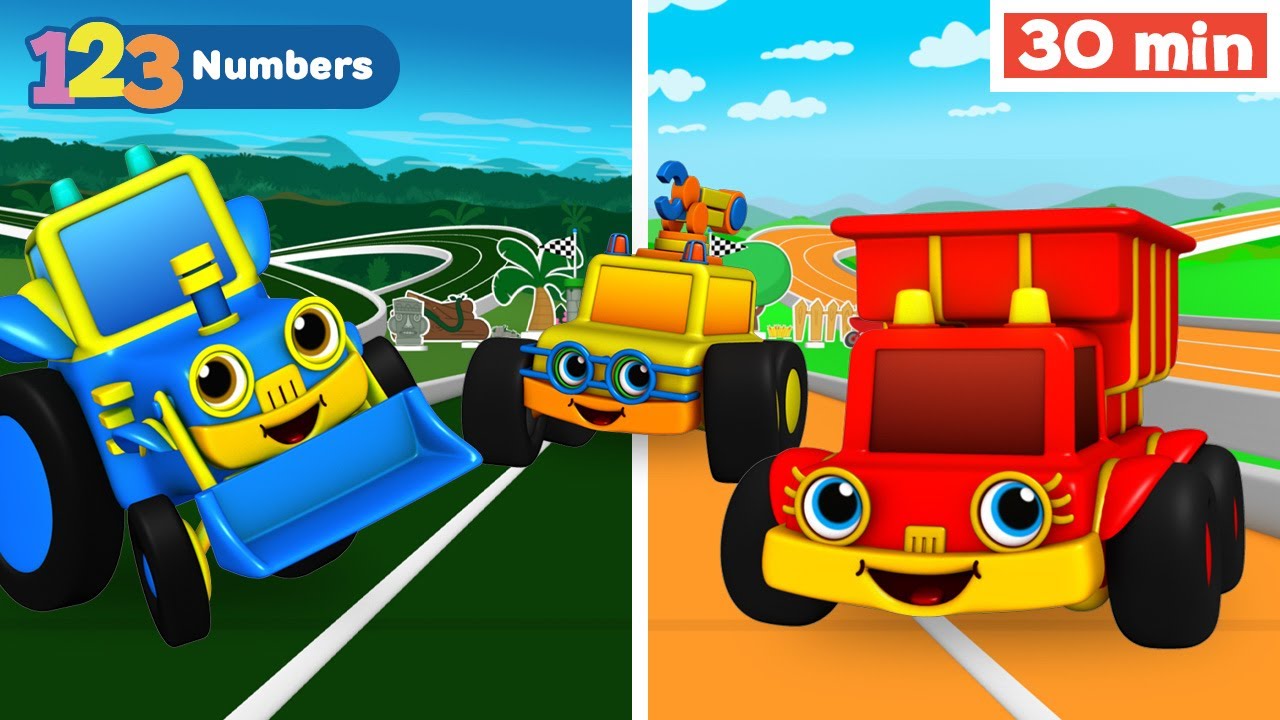 Numbers & Counting Learning Activity | Educational Video for Toddlers | 123 Race | First University