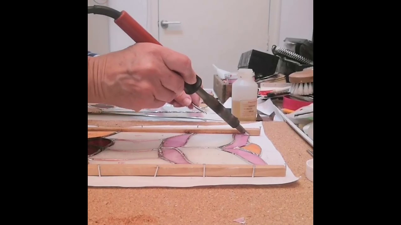 Arte Vitral. Vitrales. Soldadura Técnica Tiffany. Lámpara.Vidrio Creativo.Artesanía en Vidrio