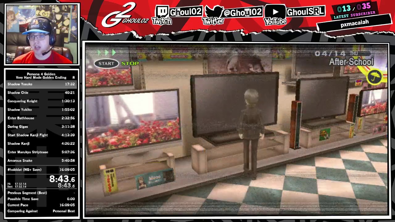 Persona 4 Golden Very Hard Golden Ending Speedrun in 13:22:45 (Part 1)