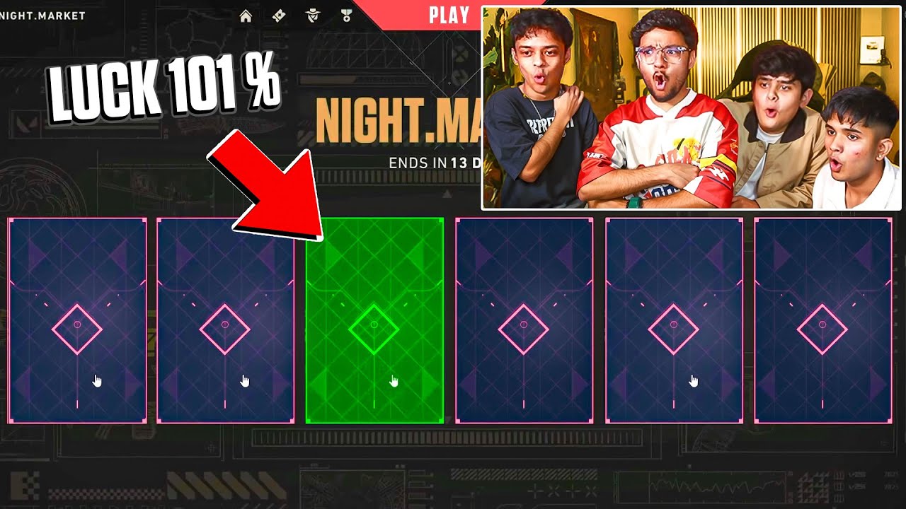 MY BEST NIGHT MARKET IN VALORANT ft. Vanshaj, Abhi9av & Klurge 😮
