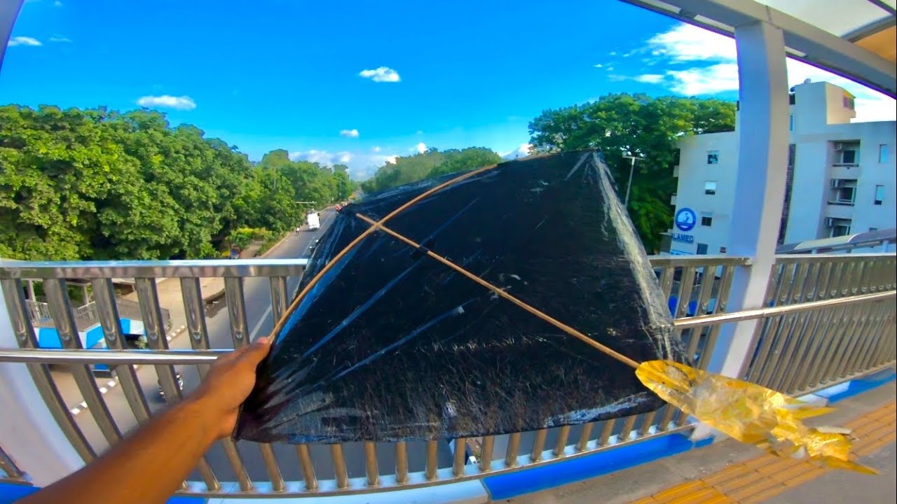 New Trick to caught kite | foot over bridge | club kite looting