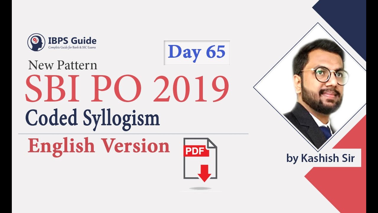 SBI PO 2019 | Coded Syllogism | Reasoning in English | (Day -65)