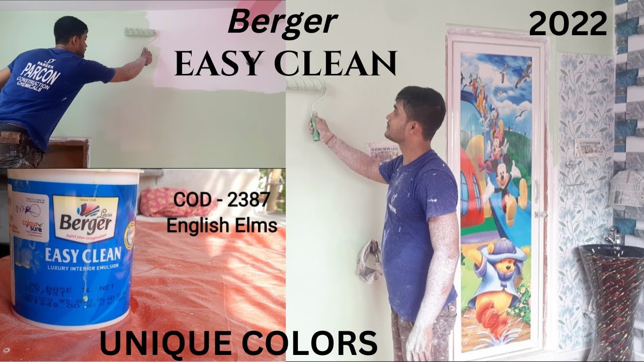How To Use Berger Easy Clen !! Interior Luxury Emulsion !! Washable Wall Paint For Home !!
