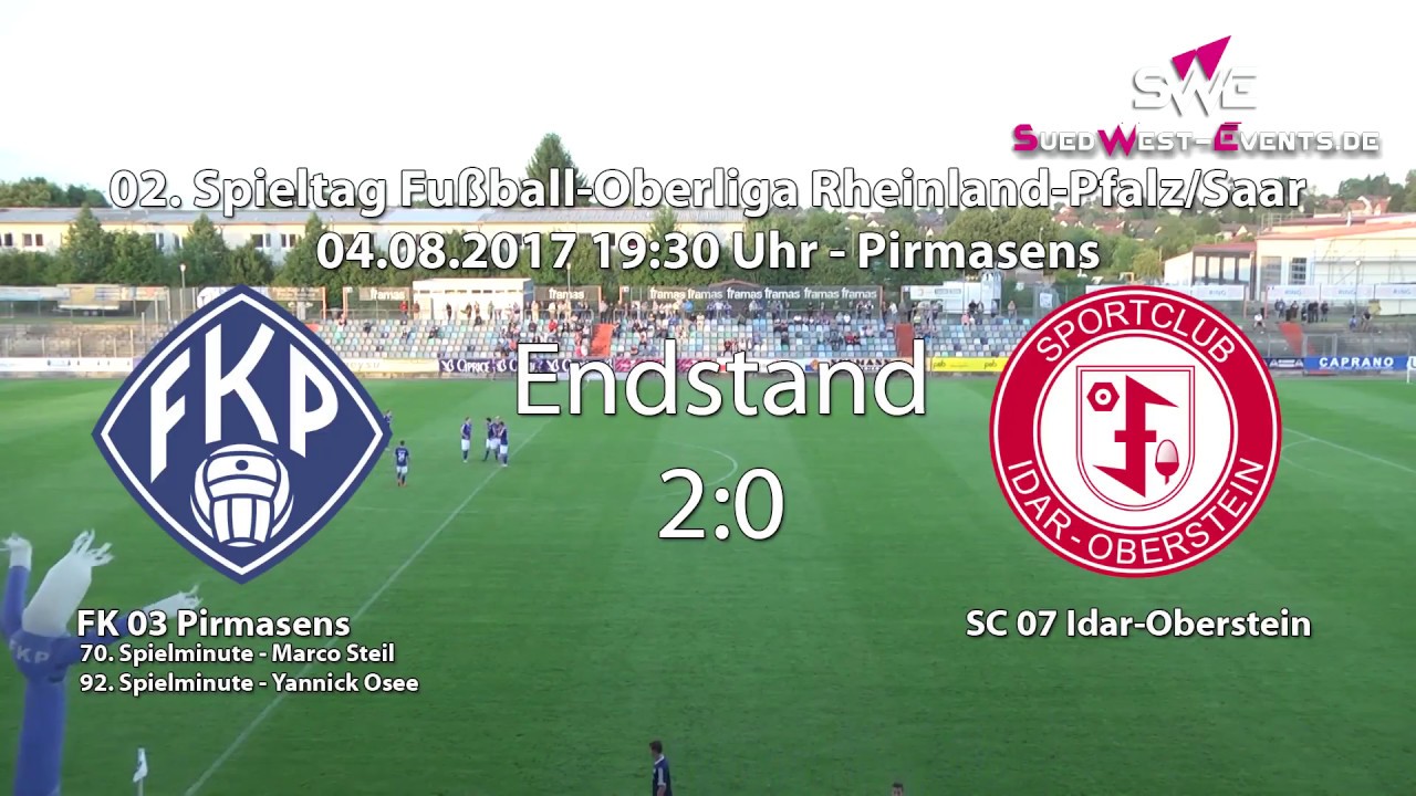 Oberliga RLP/Saar FK 03 Pirmasens gegen SC 07 Idar-Oberstein