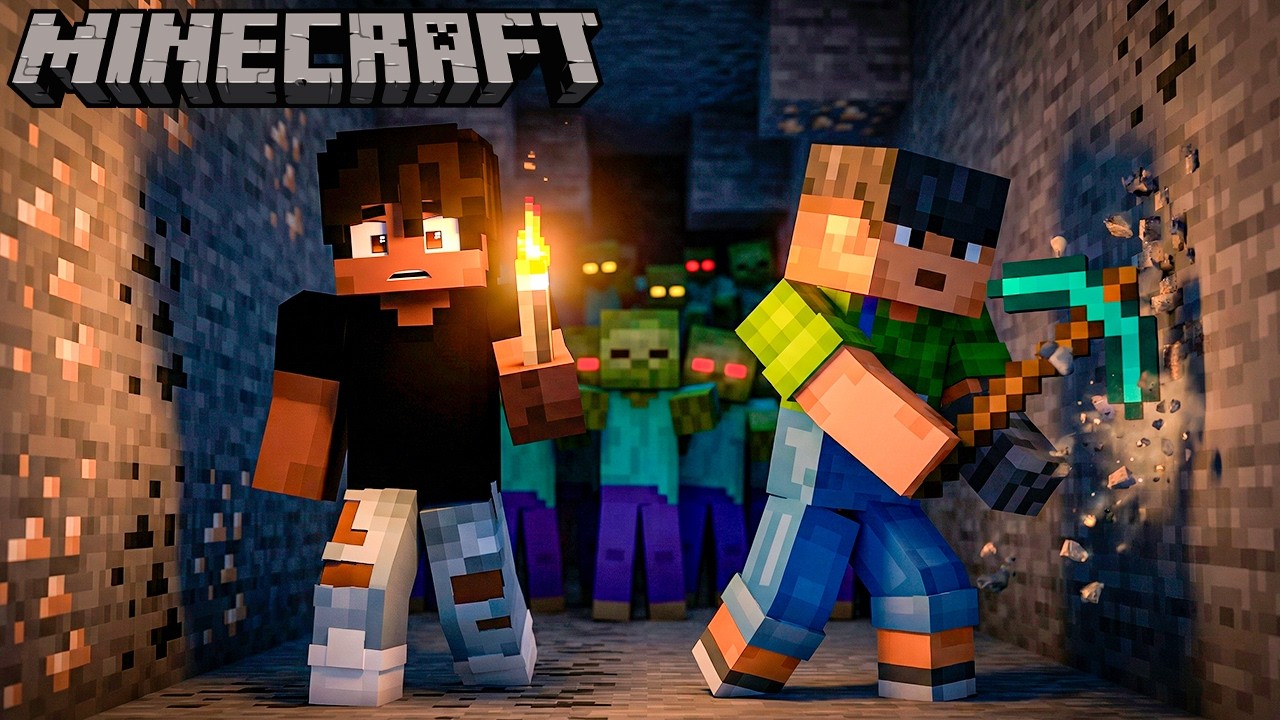 ENCONTRAMOS UMA CAVERNA CHEIA DE DIAMANTES - MINECRAFT SURVIVAL