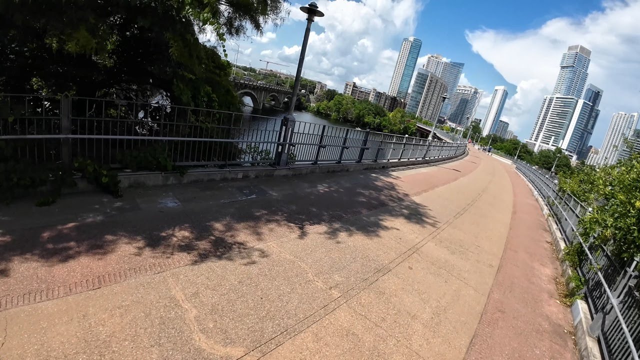 Colorado River Bike Trail, Austin Texas ( Inmotion Scooter )