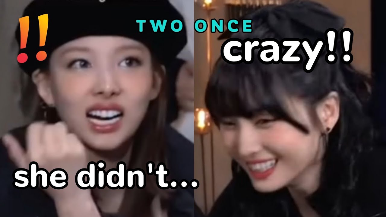 tzuyu being *fearless* that even unnies wouldn't dare do it during filming 😂