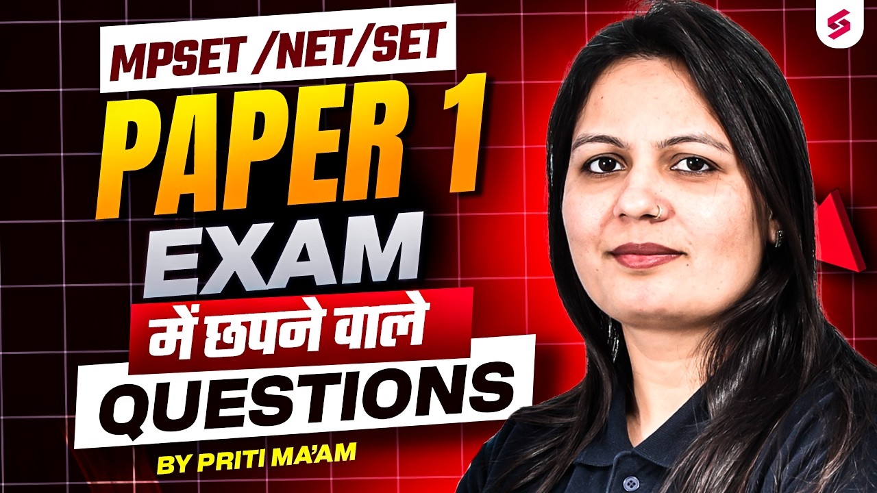 MP SET/UGC NET Paper 1 2026 | MP SET/UGC NET Paper 1 Questions by Priti Mam