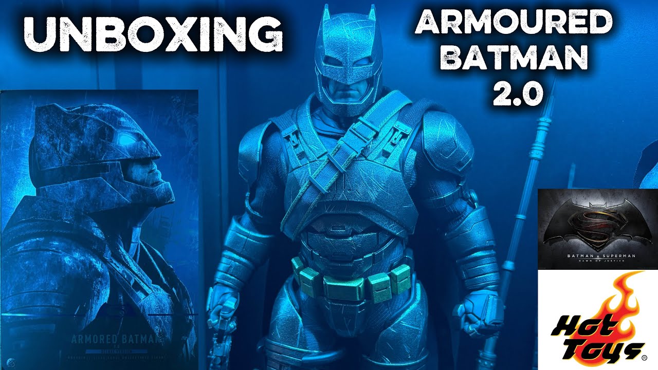Hot Toys BvS Armoured Batman 2.0 Deluxe 1/6 scale figure unboxing