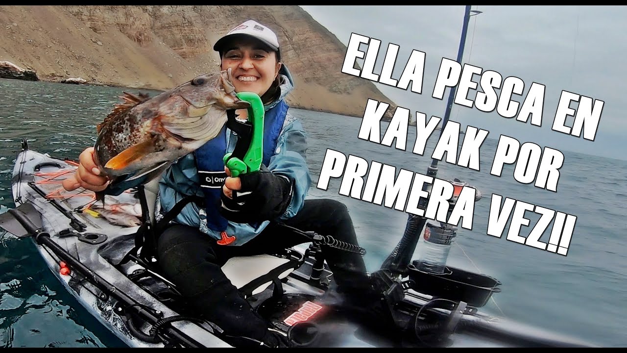 Era su primera vez pescando en kayak! y nos sorprendió!! (Día 1)