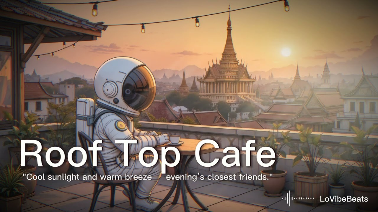 Thai Sunset Rooftop Caf&eacute; ☀️ | Chill Lofi with Ranad & Saw U | Relaxing Thai Fusion Music #thailand