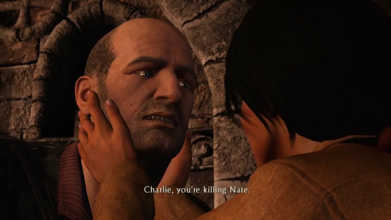 Uncharted 3 Remastered - Charlie Cutter Tries to Kill Drake! HQ