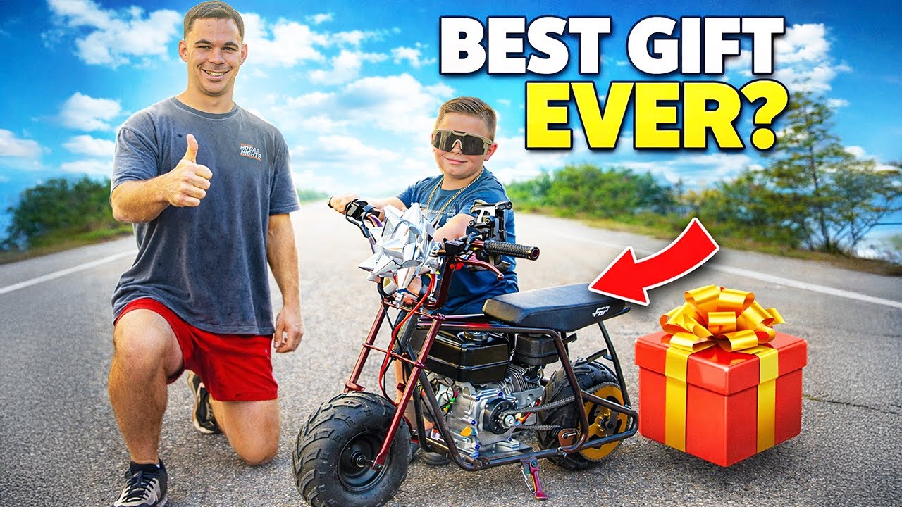 We gifted mini bikes to the neighborhood kids for Christmas