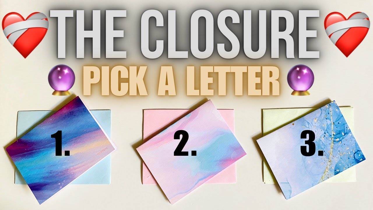 🥺CLOSURE LETTER FROM YOUR PAST PERSON♥️✨Pick A Card Reading✨