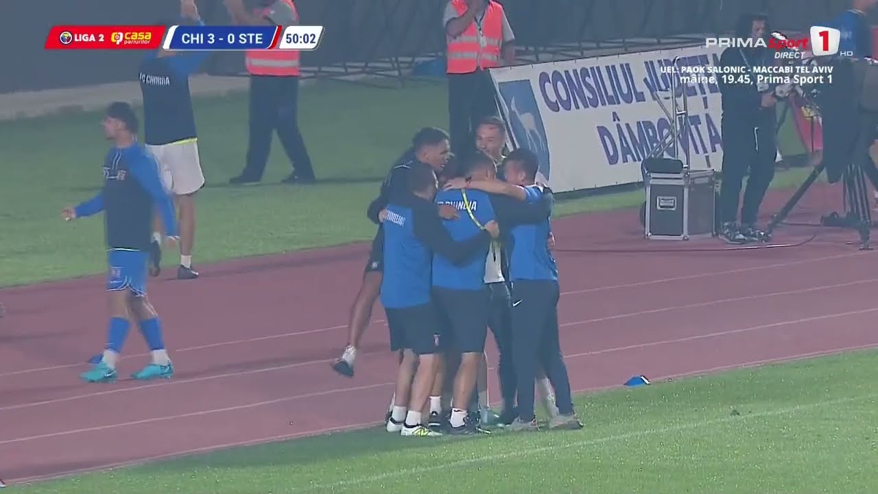 REZUMAT: Chindia - Steaua 3-0. Eşec dur pentru stelişti în Liga 2