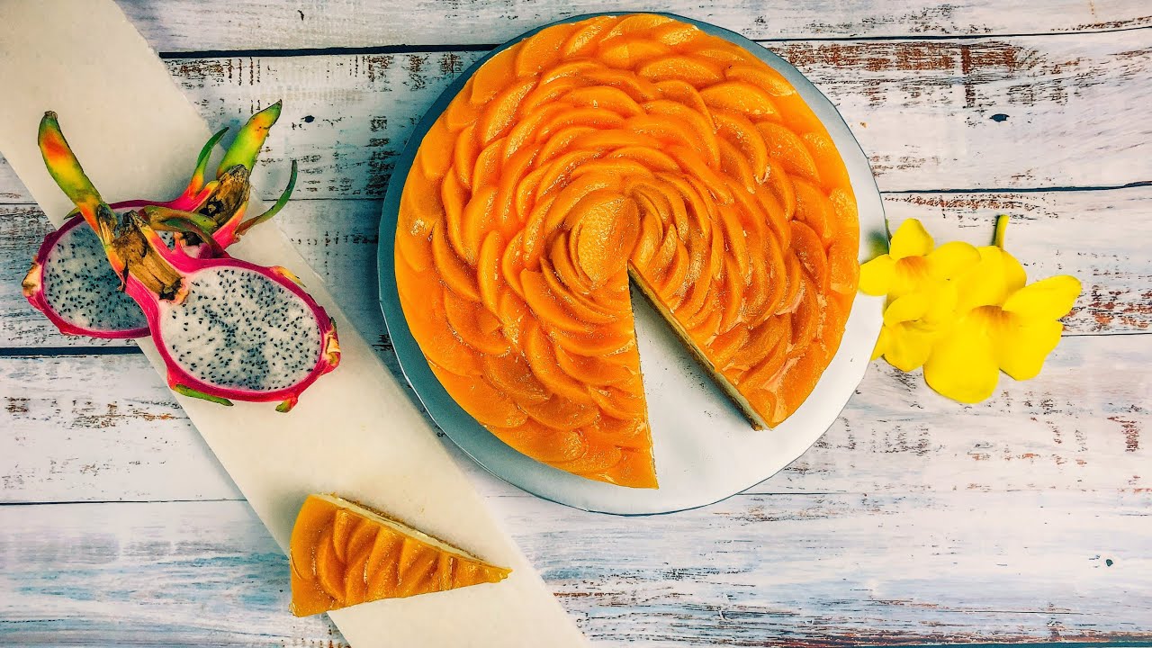 PEACH CHEESECAKE | No Bake | Simple Recipe