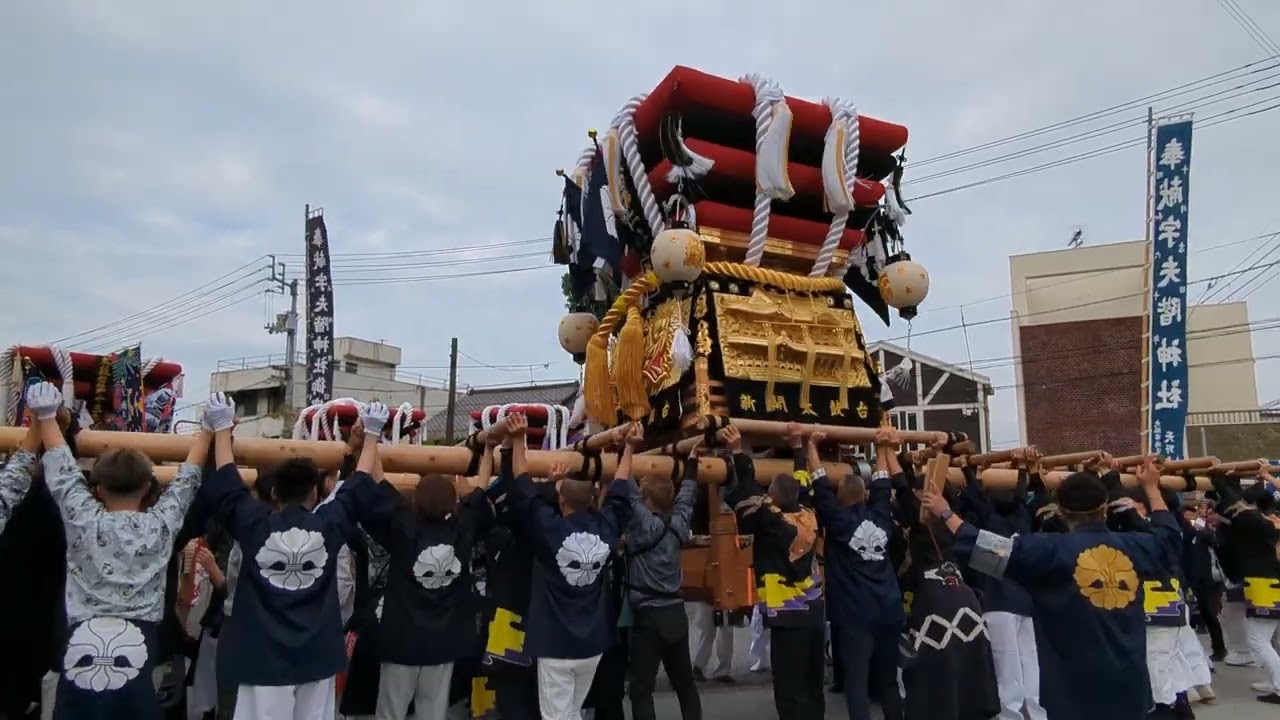 令和6年10月26日（土）新開太鼓台　宇多津秋祭り