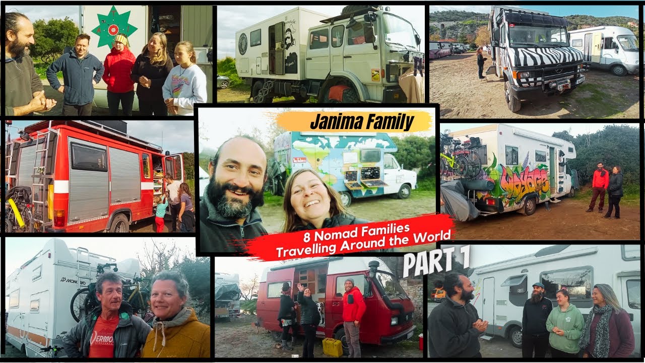 Vanlife: Meet The 8 NOMAD Families Travelling Around The World (Part 1) - The Janima Family 👨‍👩‍👧‍👧🚌