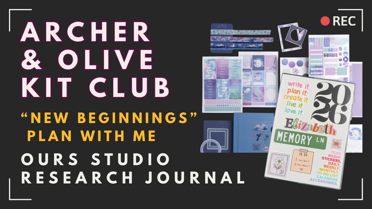 Клуб Archer & Olive Kit Club в OURS: ведение дневника и планирование вместе со мной | Набор на ян...