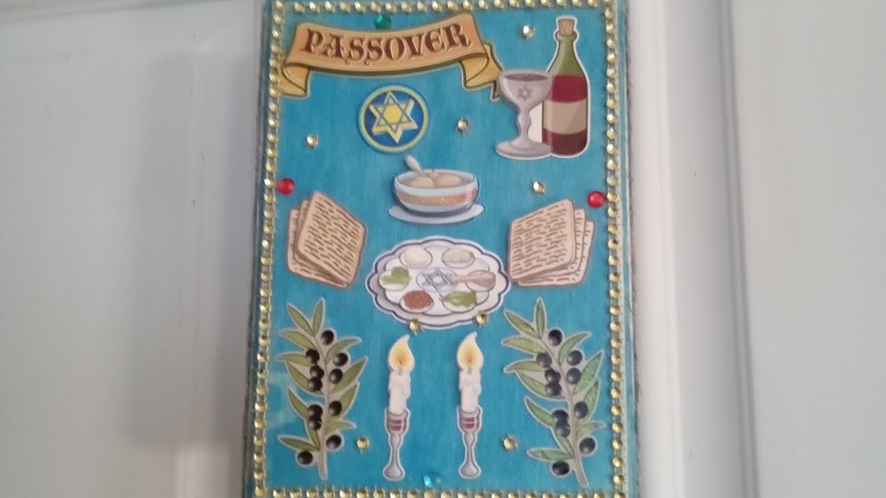 Diy child's Passover plaque craft