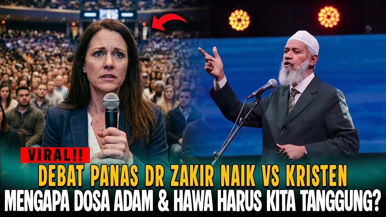 DEBAT‼️ DR ZAKIR NAIK JAWAB 4 PERTANYAAN YANG BUAT WANITA KRISTEN MUALAF