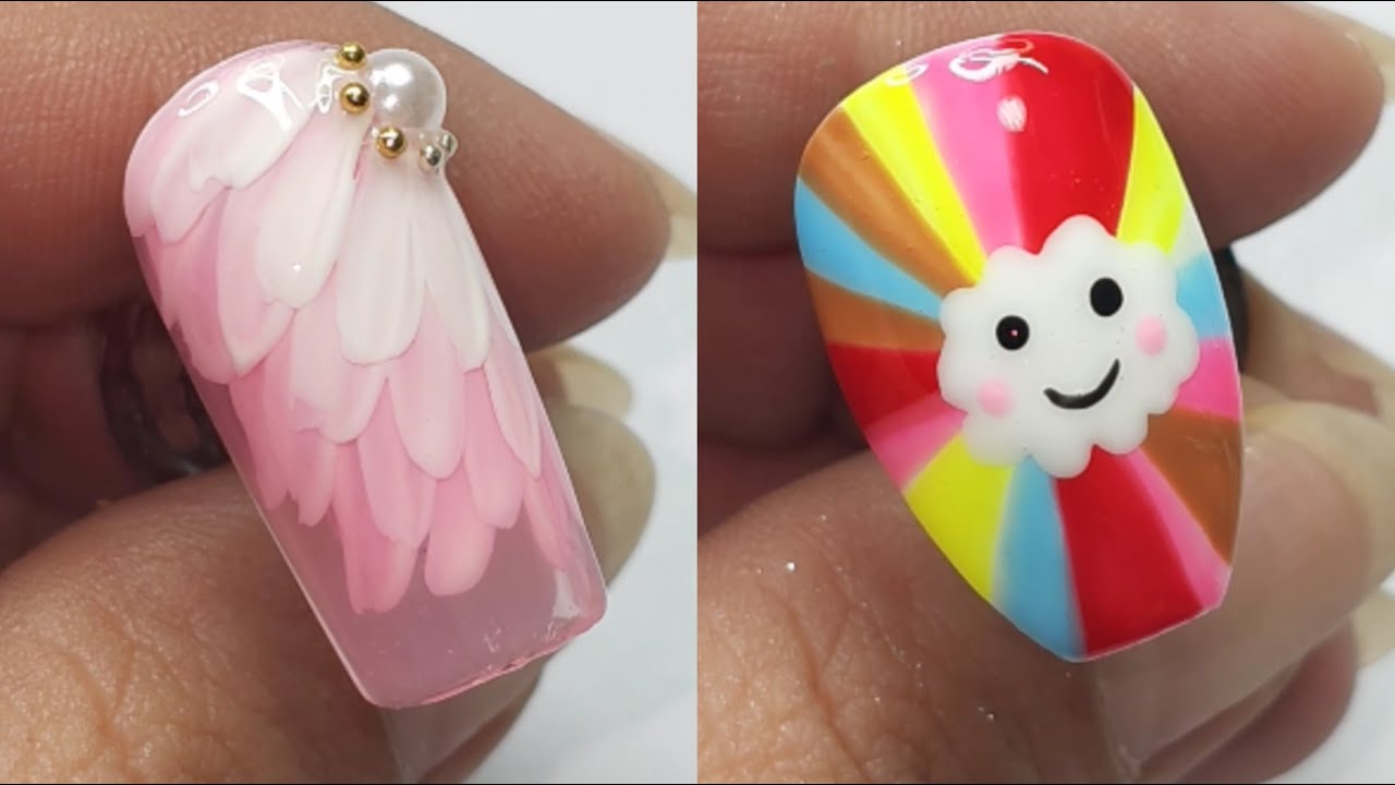 #648 nail satisfying video | exotic nail designs| beautiful nails video | beautiful nail art at home