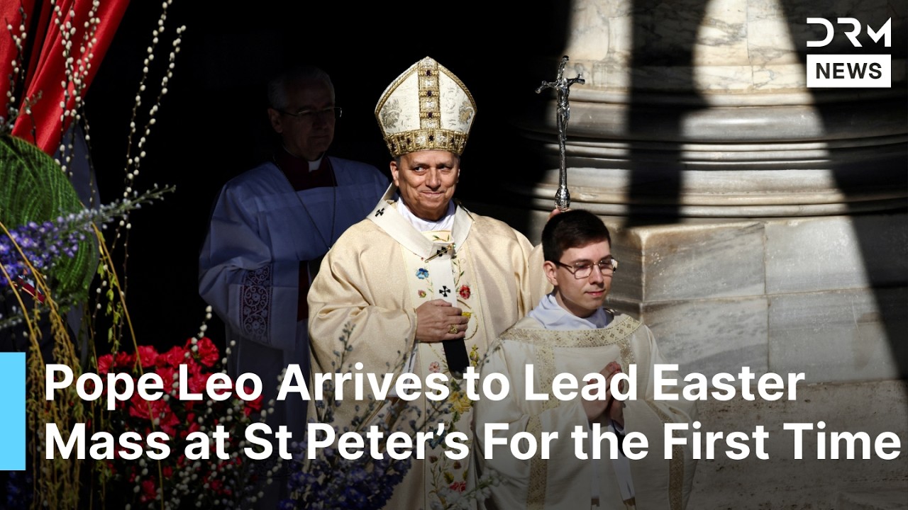 Срочная новость: Папа Лев XIV прибыл, чтобы возглавить пасхальную мессу на площади Святого Петра ...