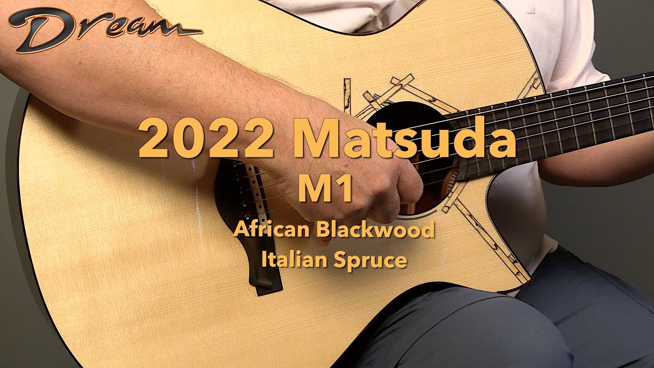Dream Guitars - 2022 Matsuda M1, African Blackwood & Italian Spruce 