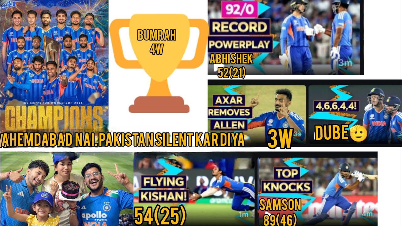 Team India Ka Tufaan! Sanju–Kishan–Abhishek–Bumrah Ne NZ Ko Hila Diya 🇮🇳🏆🫡