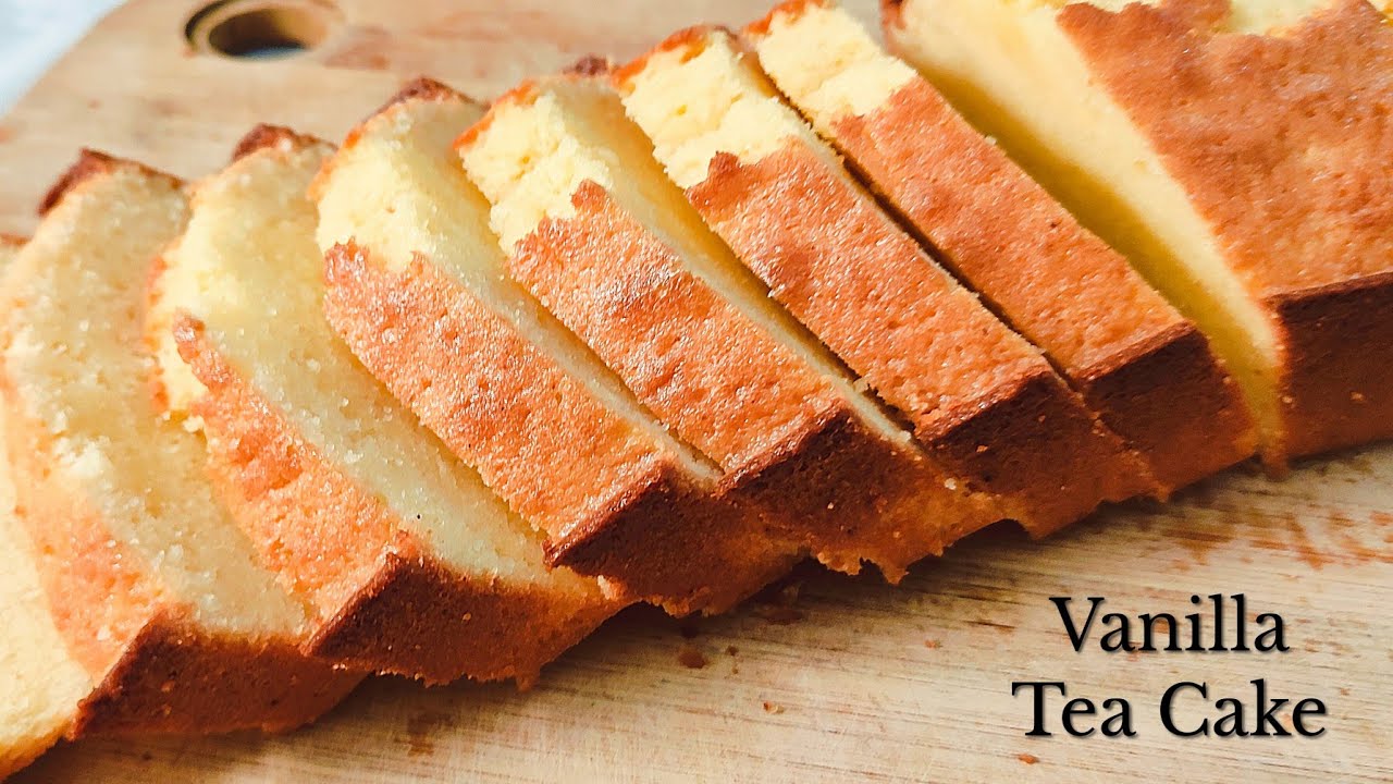 VANILLA TEA CAKE RECIPE | Bakery Style Pound Cake |How to make Basic Vanilla Cake