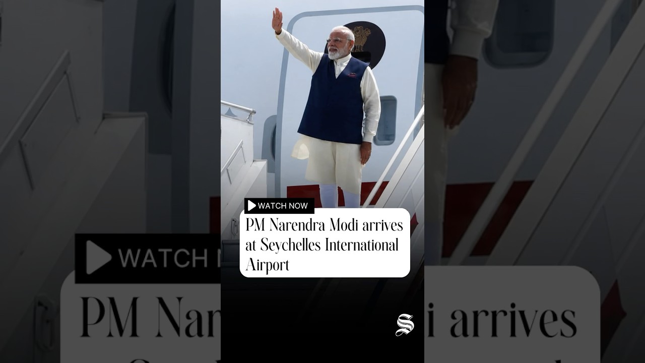 PM Narendra Modi arrives at Seychelles International Airport