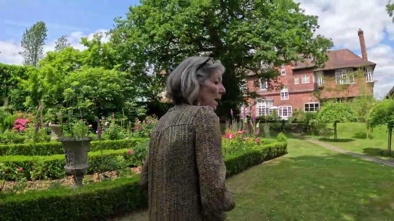 An English Garden Tour.  A Wander Around The Garden Of Sam Munro. With Soft music and nature sounds